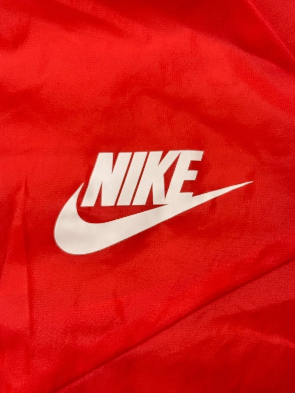 Nike Hooded Windbreaker Red / Orange Lightweight Jacket - Boys XL